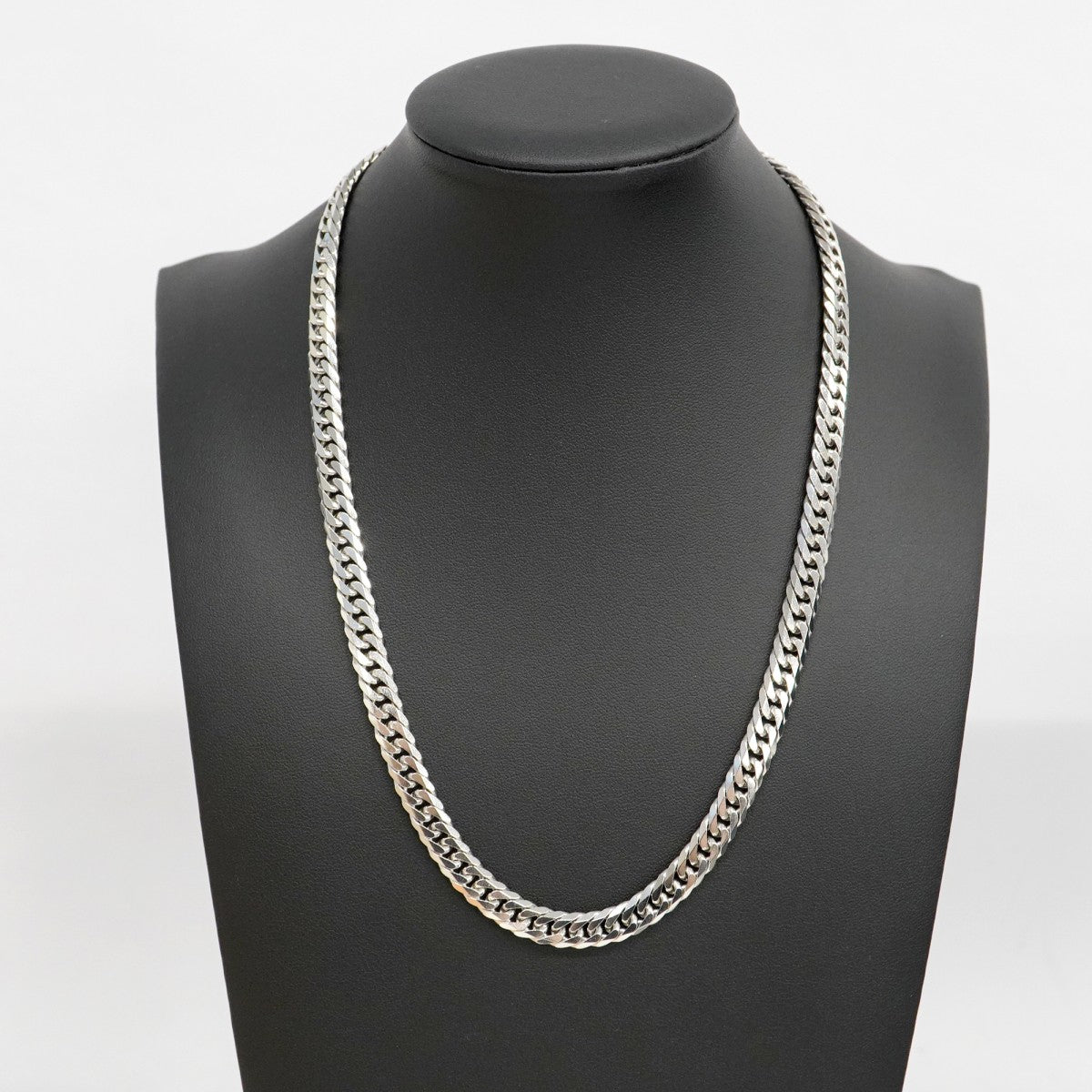 5khm063】喜平 ネックレス Pt850 プラチナ 6面 ダブル 50.5cm