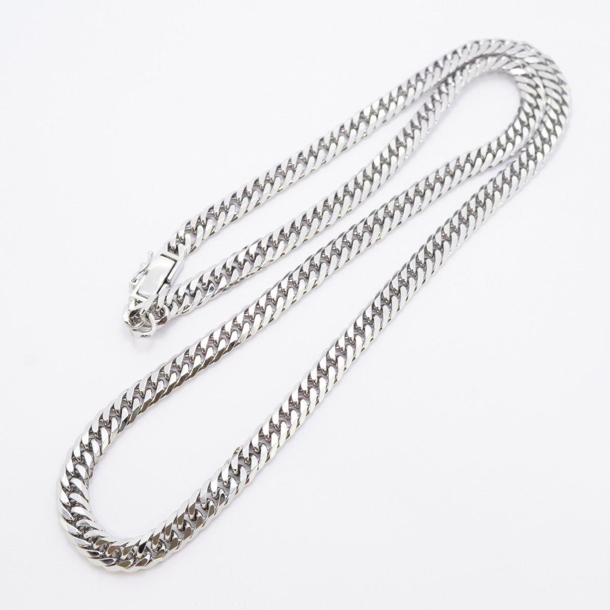 5kho033】喜平 ネックレス Pt850 プラチナ 6面 ダブル 50.6cm 50.7g