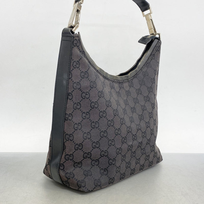 美品 グッチ GGキャンパスショルダーバッグ ブラック シルバー金具 5ma0049-h】グッチ ショルダーバッグ GGキャンバス 000 0602