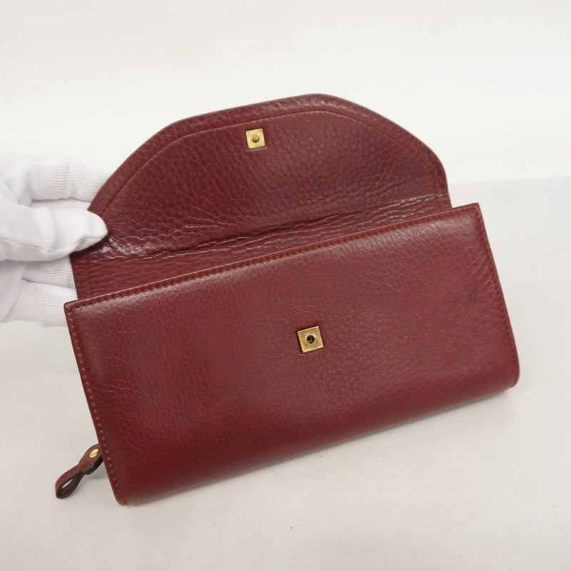 ★在庫処分★SALE【5ma0331-h】サルヴァトーレフェラガモ 長財布 ガンチーニ レザー ブラウン ゴールド金具【中古】レディース