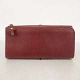 ★在庫処分★SALE【5ma0331-h】サルヴァトーレフェラガモ 長財布 ガンチーニ レザー ブラウン ゴールド金具【中古】レディース