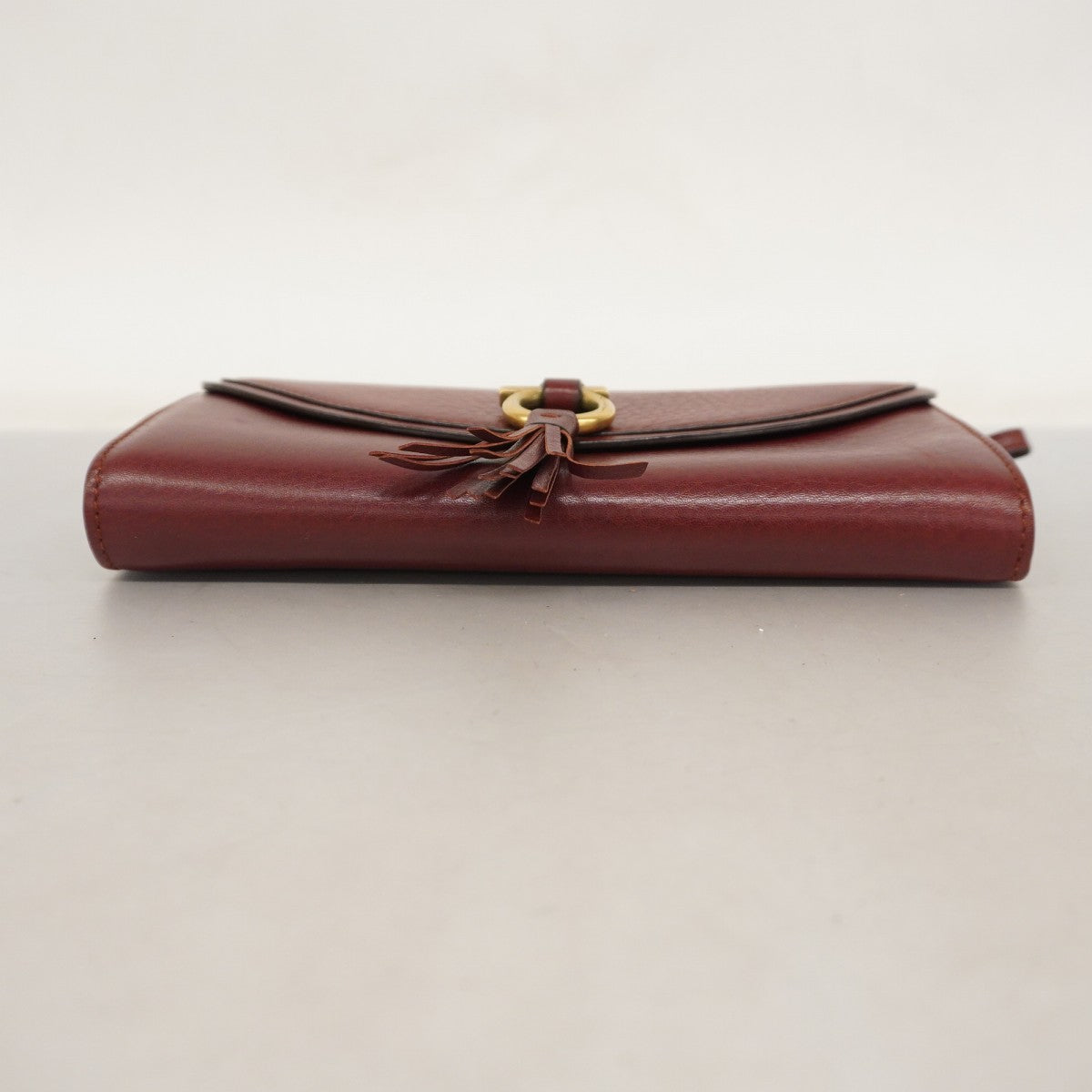 ★在庫処分★SALE【5ma0331-h】サルヴァトーレフェラガモ 長財布 ガンチーニ レザー ブラウン ゴールド金具【中古】レディース