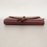 ★在庫処分★SALE【5ma0331-h】サルヴァトーレフェラガモ 長財布 ガンチーニ レザー ブラウン ゴールド金具【中古】レディース