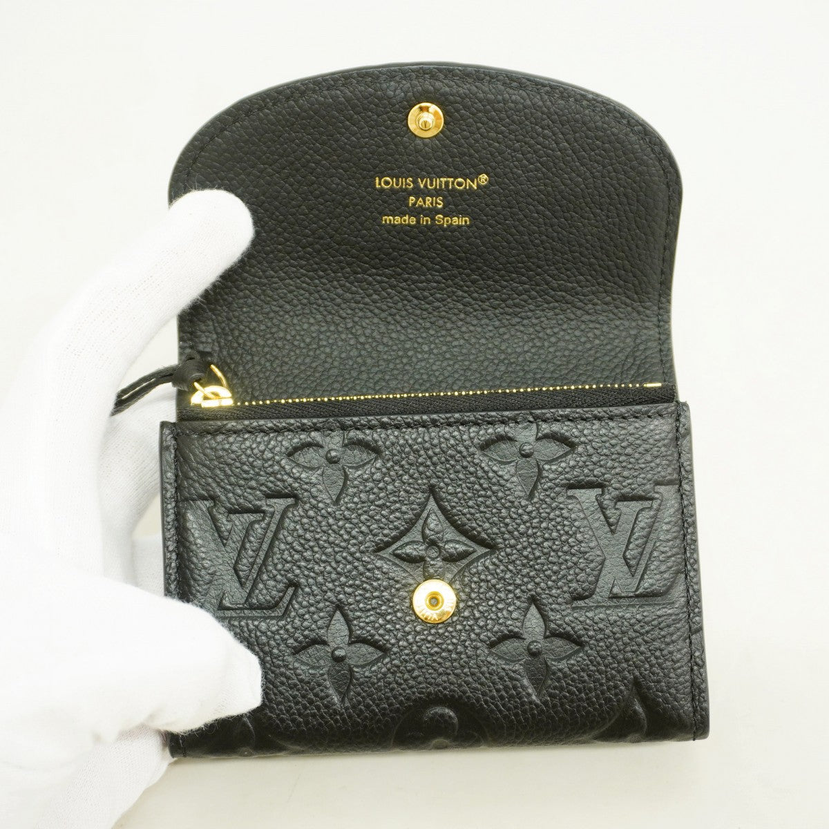 ルイヴィトン　コインカードケース　ポルトモネロザリ　アンプラント　ノワール LOUIS VUITTON 【新品同様】ルイヴィトン モノグラムアン