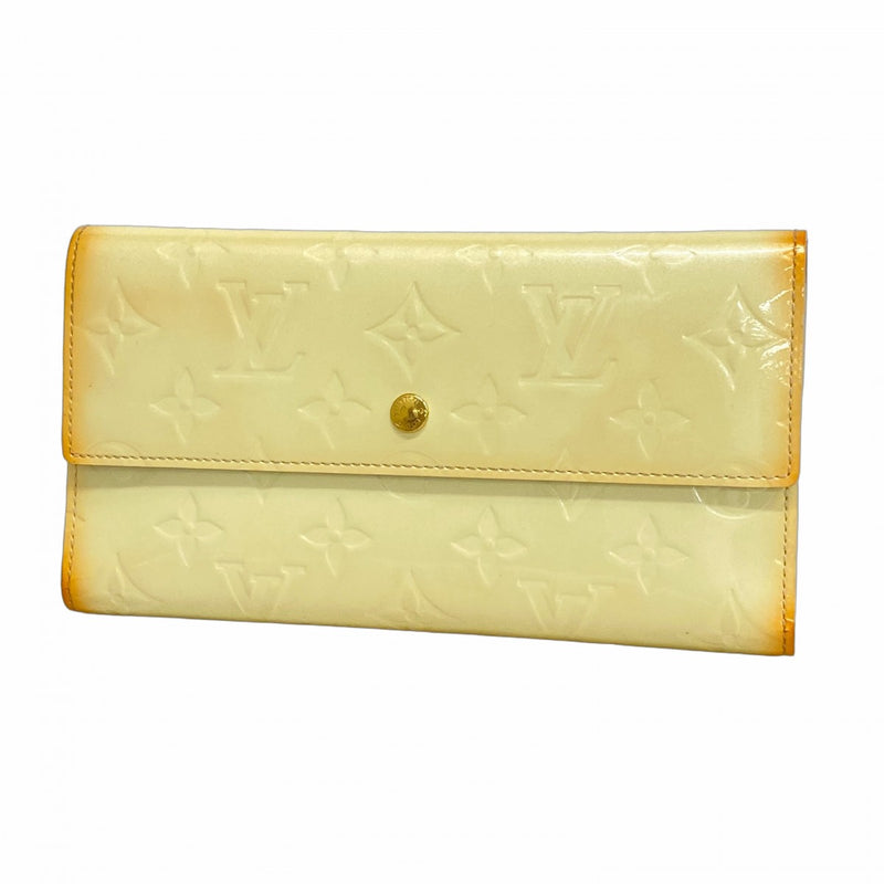 5ma0829-h】ルイヴィトン 三つ折り長財布 ヴェルニ ポルト