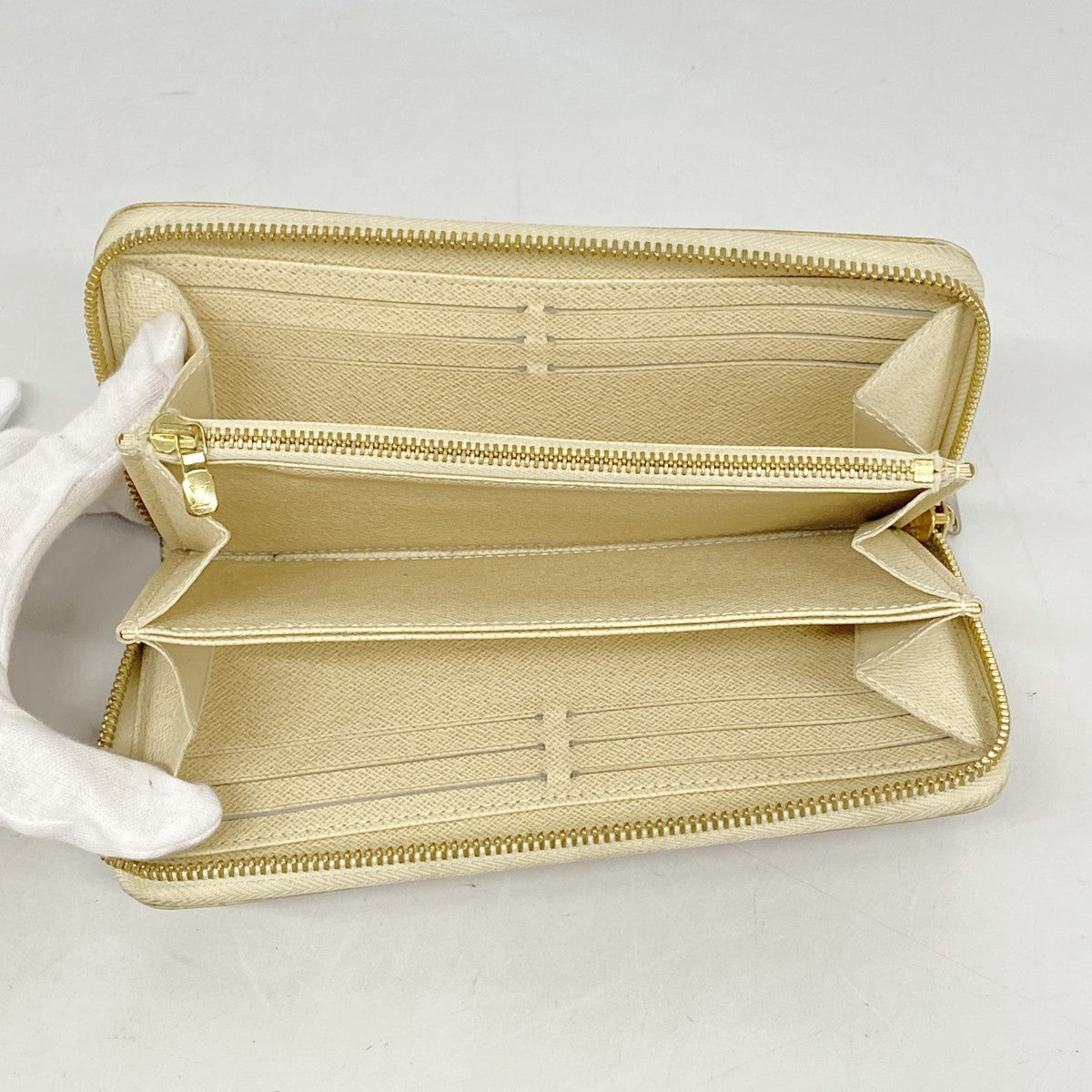 ルイヴィトン　アズール　ダミエ　長財布 LOUIS VUITTON ルイヴィトン 長財布 ダミエアズール ジッピー