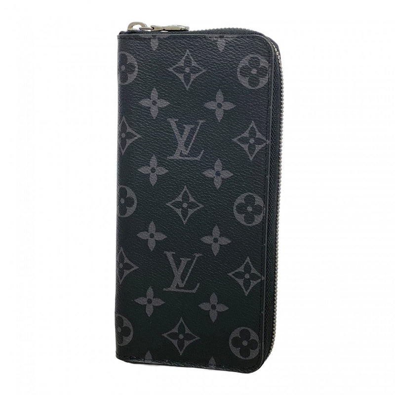鑑定済❣️Louis Vuitton ブラック 長財布モノグラムエクリプス 極美品】ルイヴィトン モノグラム エクリプス ヴェルティカル 長