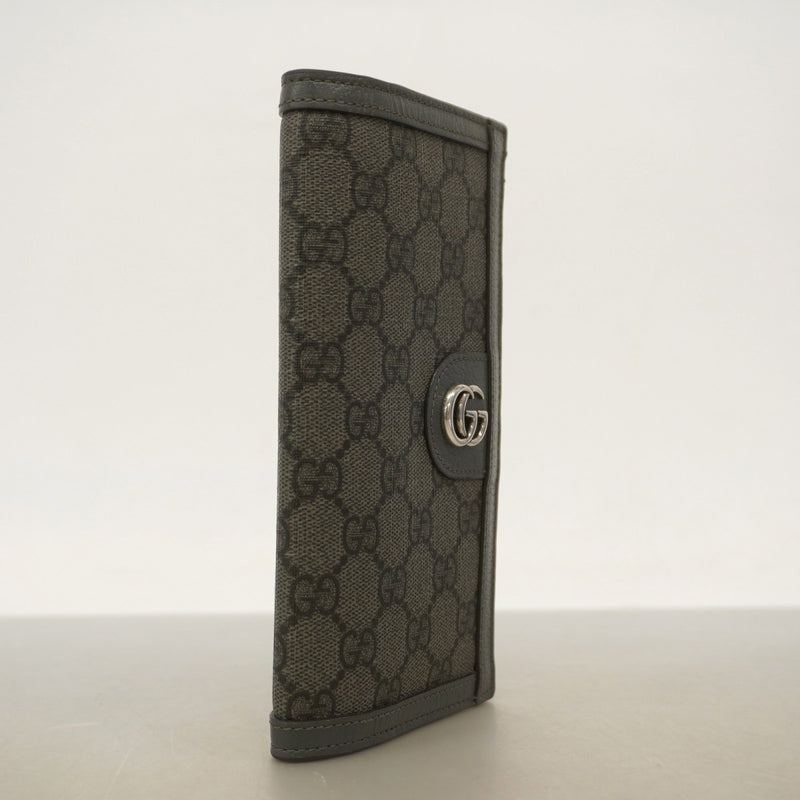 GUCCI 長財布現行　マーモントグレー （箱あり） GUCCI [在庫処分] グッチ 財布 長財布 かぶせ 二つ折り財布 GG