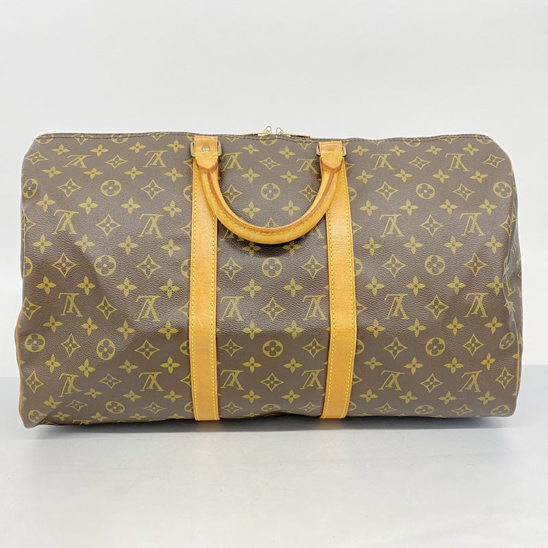 ルイ ヴィトン キーポル50 モノグラム ボストンバッグ ロゴ 総柄 ブラウン ルイヴィトンキーポル50 USA製 14145 ブラウン ユニセックス