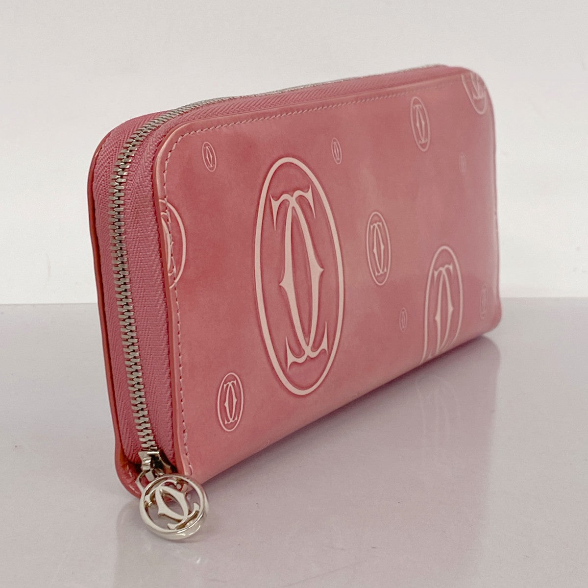 Cartier ハッピーバースデー　長財布　エナメル　パテントレザー　ピンク 楽天市場】【財布】Cartier カルティエ ハッピーバースデー