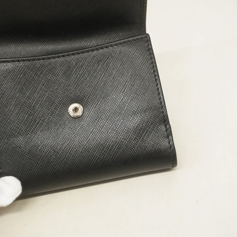 ★SALE【5mb1361-h】サルヴァトーレフェラガモ 財布 ガンチーニ レザー ブラック シルバー金具【中古】レディース