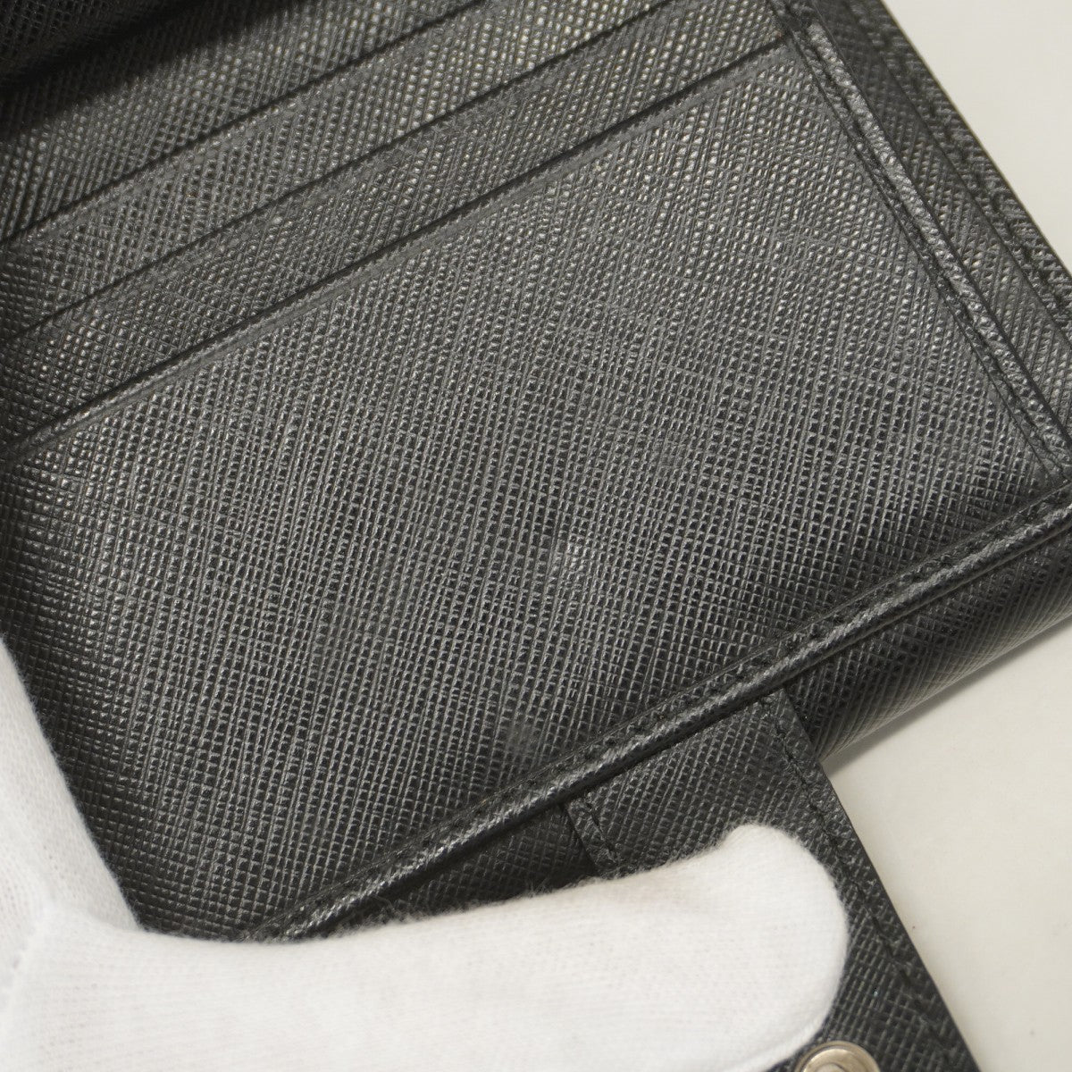 ★SALE【5mb1361-h】サルヴァトーレフェラガモ 財布 ガンチーニ レザー ブラック シルバー金具【中古】レディース