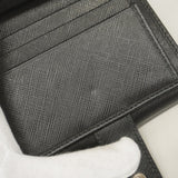 ★SALE【5mb1361-h】サルヴァトーレフェラガモ 財布 ガンチーニ レザー ブラック シルバー金具【中古】レディース