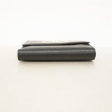 ★SALE【5mb1361-h】サルヴァトーレフェラガモ 財布 ガンチーニ レザー ブラック シルバー金具【中古】レディース