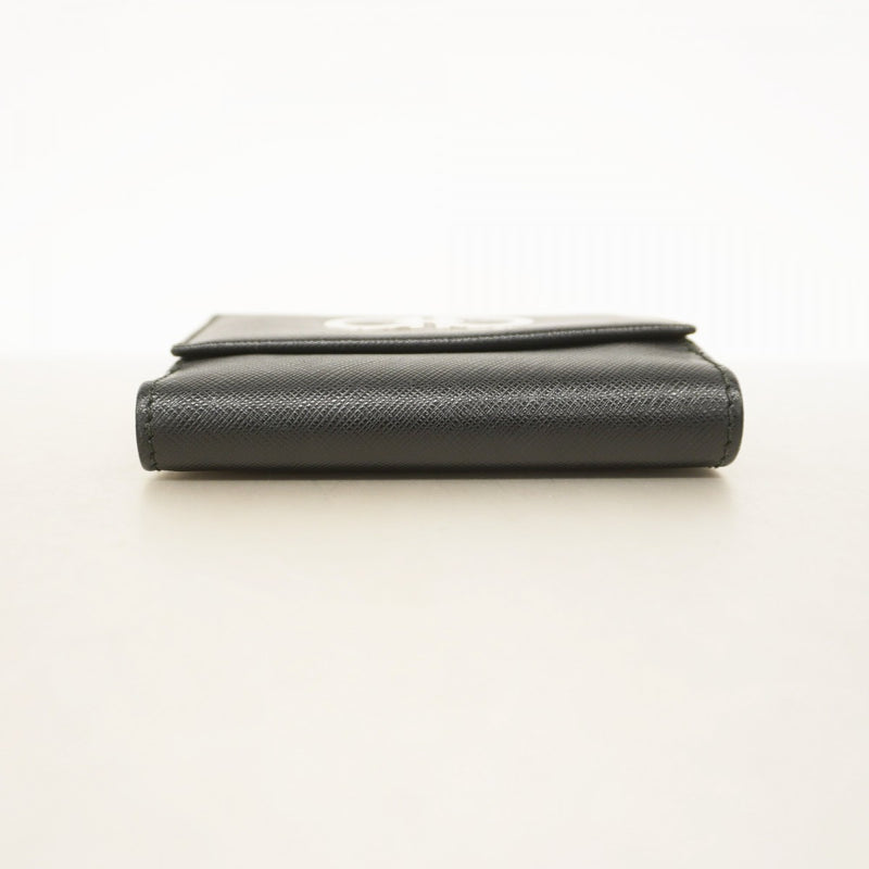 ★SALE【5mb1361-h】サルヴァトーレフェラガモ 財布 ガンチーニ レザー ブラック シルバー金具【中古】レディース