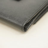 ★SALE【5mb1361-h】サルヴァトーレフェラガモ 財布 ガンチーニ レザー ブラック シルバー金具【中古】レディース