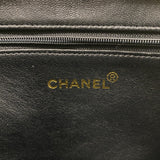 【5mb1618】シャネル トートバッグ 復刻トート キャビアスキン ブラック ゴールド金具【中古】レディース