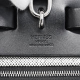 【5mb1634】エルメス ハンドバッグ エールバッグジップPM トワルアッシュ・ベルリンヌ ブラック シルバー金具 K刻印 2wayバッグ【中古】レディース