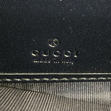 【5mb1658】グッチ 長財布 グッチシマ 307987 レザー ネイビー シルバー金具【中古】メンズ