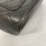 【5mb1659】シャネル トートバッグ 復刻トート ラムスキン ブラック シルバー金具【中古】レディース