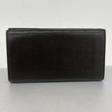【5mb1660】シャネル 長財布 キャビアスキン ブラウン シルバー金具【中古】レディース