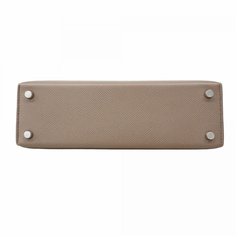 【5mb1746】エルメス ショルダーバッグ ヴェル―23 ヴォーエプソン エタン シルバー金具 C刻印【中古】レディース