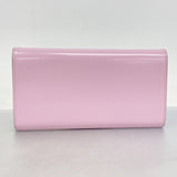 ★SALE【5mb1941-h】サルヴァトーレフェラガモ 三つ折り長財布 ガンチーニ エナメル ピンク【中古】レディース