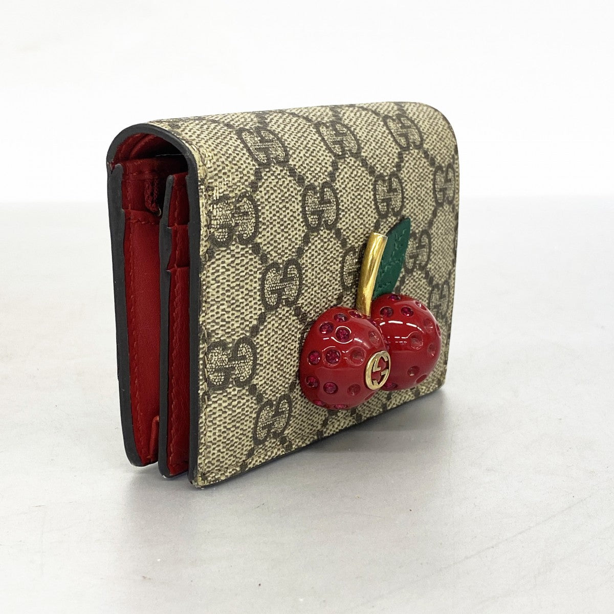 5mb1973-h】グッチ 財布 GGスプリーム チェリー 476050 PVC