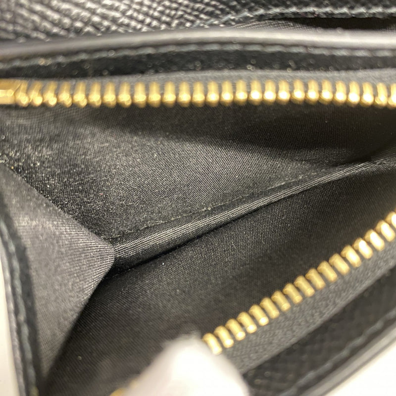 【5mb2081-h】サルヴァトーレフェラガモ 財布 ヴァラ レザー ブラック ゴールド金具【中古】レディース