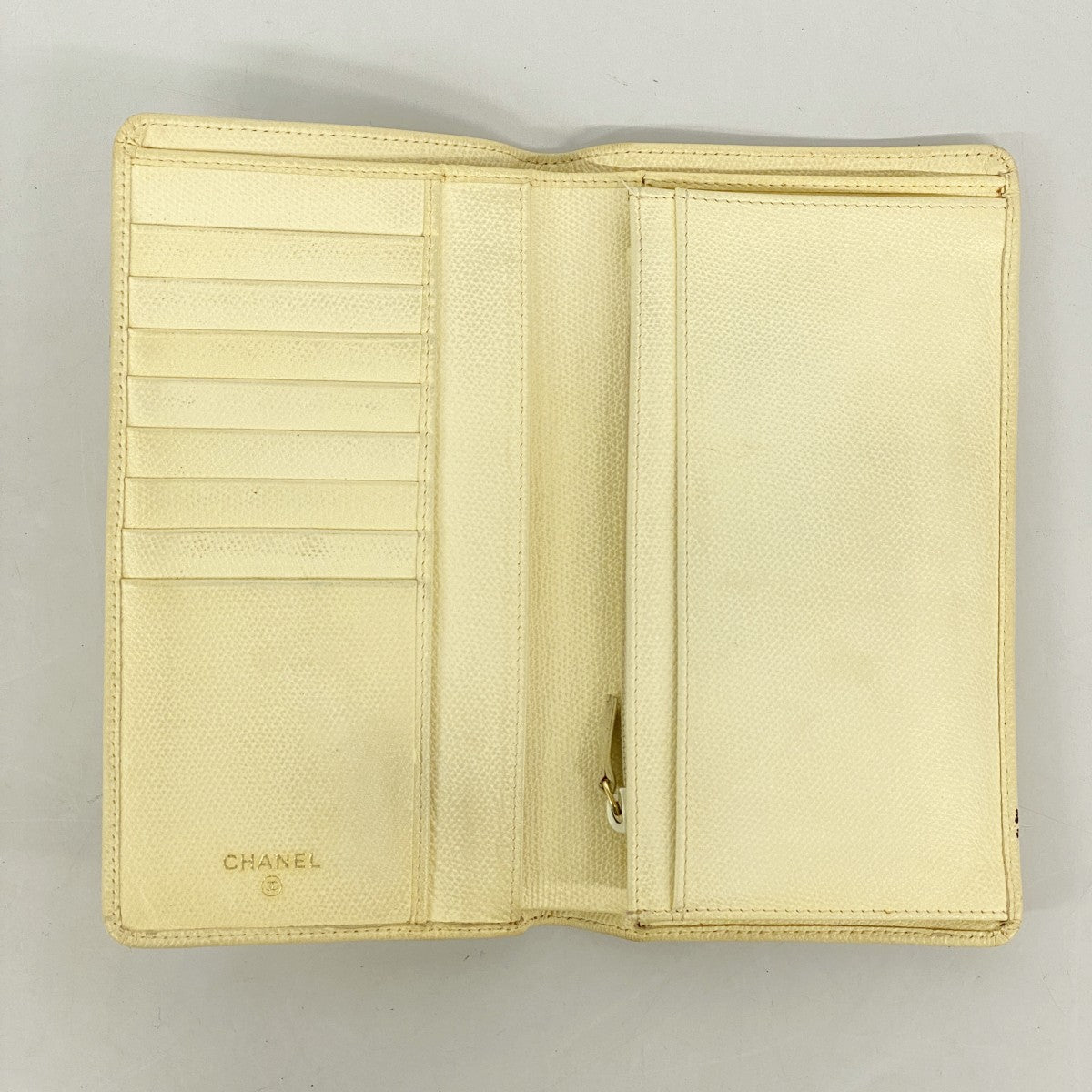 5mb2153-h】シャネル 長財布 ココボタン レザー イエロー 5mb2153-h】シャネル 長財布 ココボタン レザー イエロー