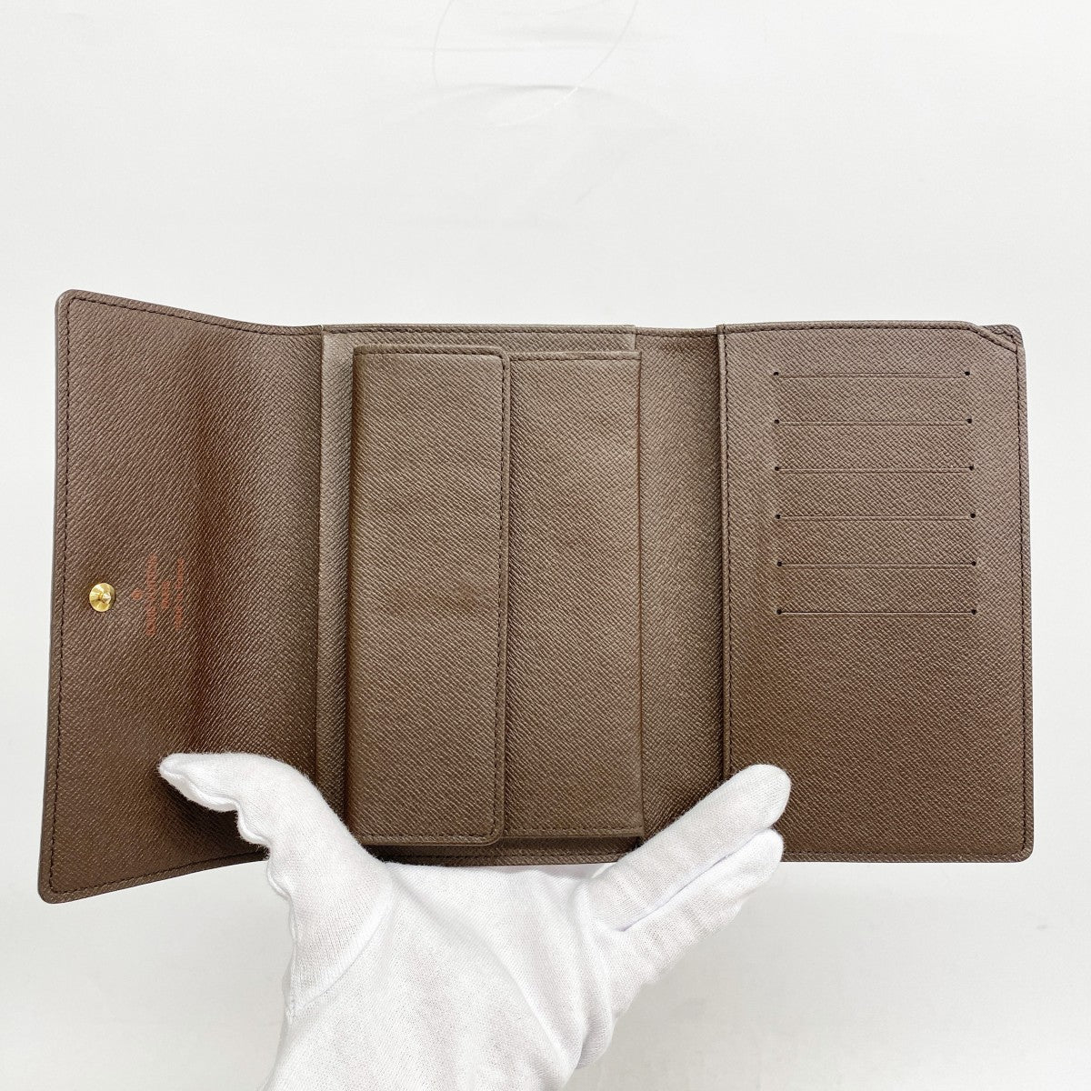 5mb2285-h】ルイヴィトン 財布 ダミエ ポルトトレゾールエテュイ