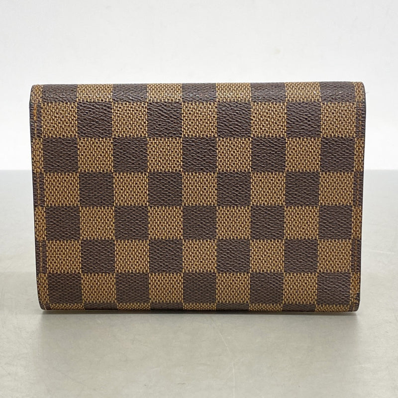 美品✨️ルイヴィトン ダミエ エベヌ ポルトトレゾール エテュイパピエ 折り財布 楽天市場】ルイヴィトン ダミエ ポルト トレゾール エテュイ