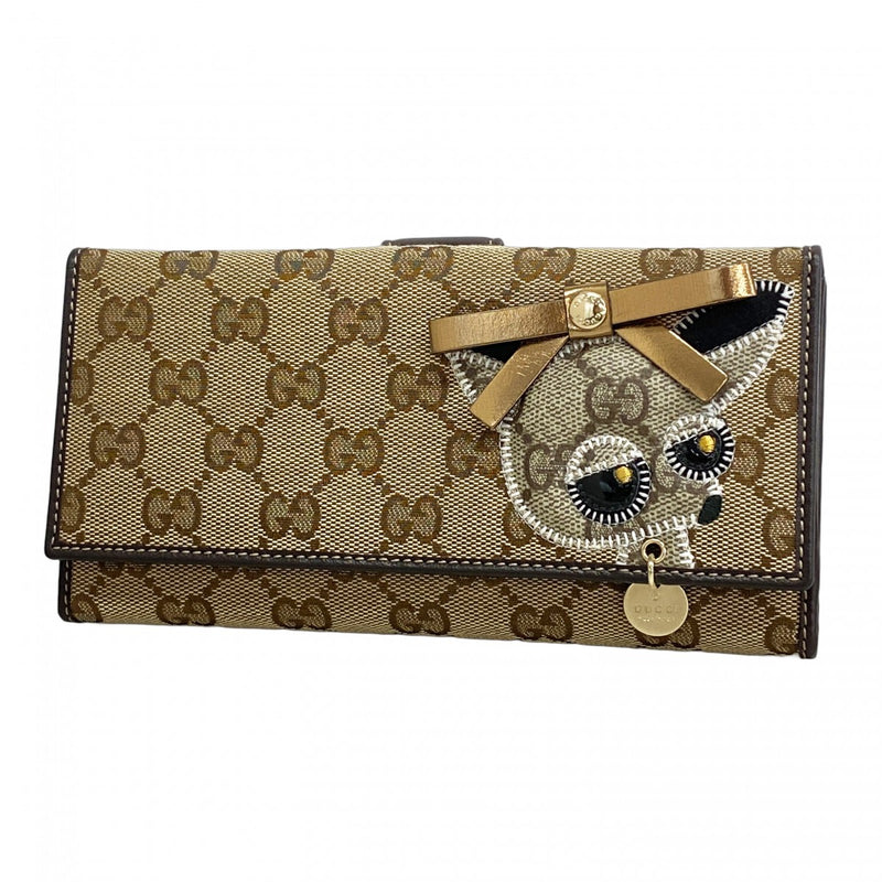 GUCCI グッチ GG キャンバス 長財布 ゴールド金具 折り財布112715 グッチ 長財布 Wホック GGキャンバス 112715 2888 レディース