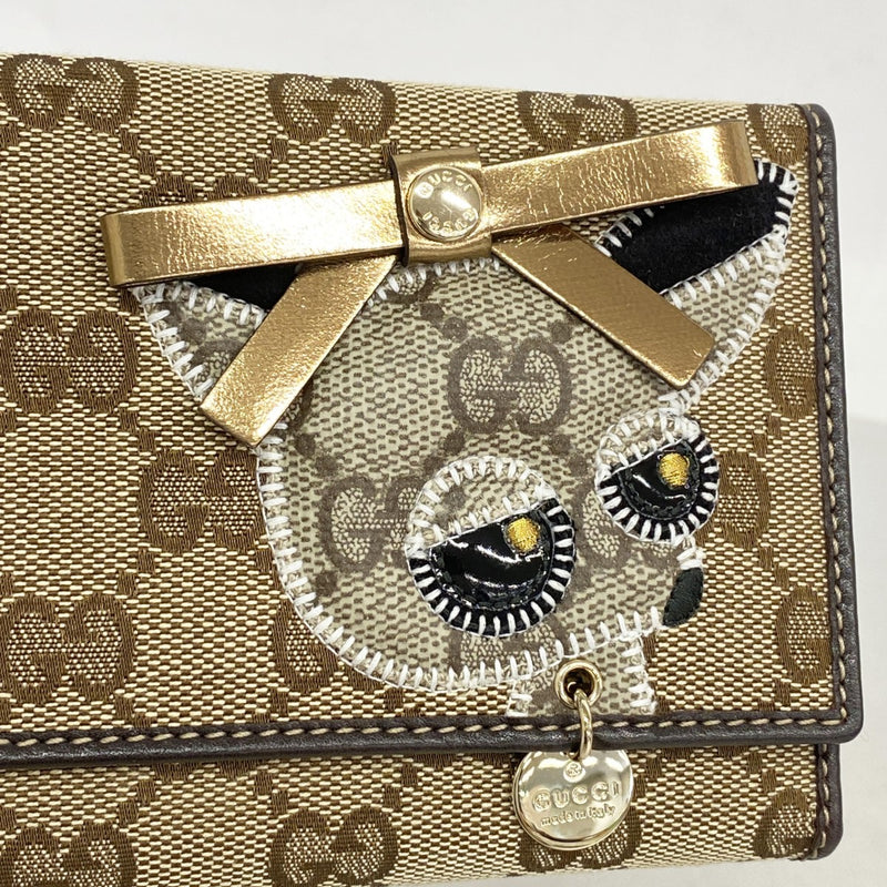 【希少・人気】グッチ　ゴールド金具　GGキャンバス フラップ　二つ折り長財布 楽天市場】【財布】GUCCI グッチ GGキャンバス 2つ折長財布 二