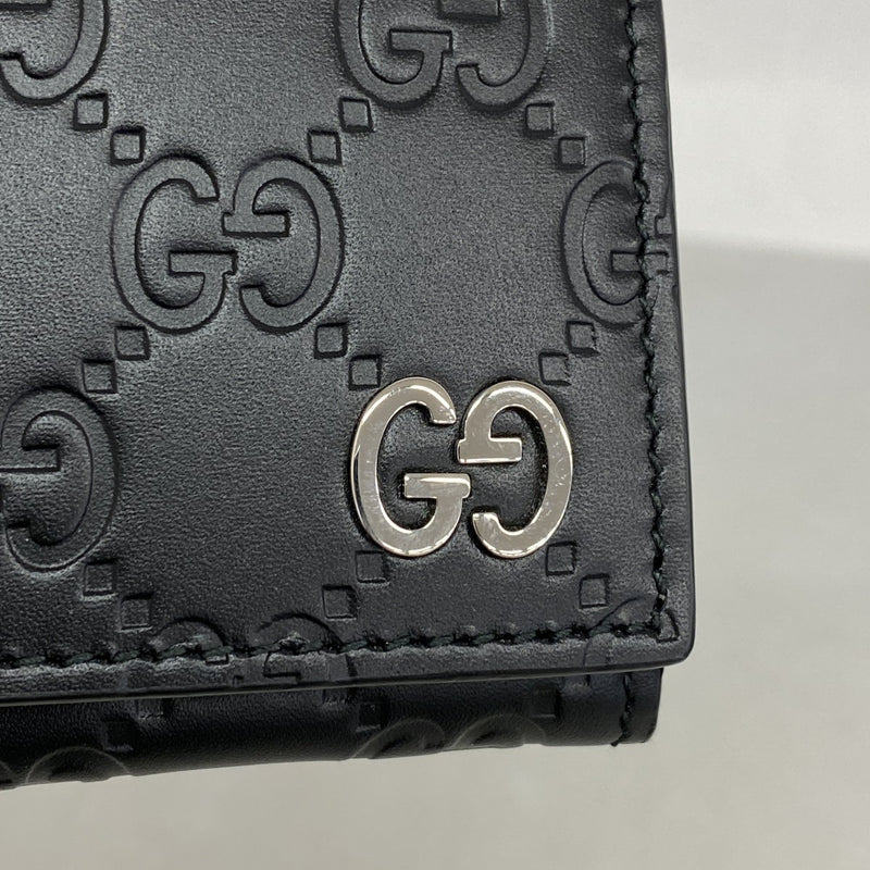 5mb2373-h】グッチ 長財布 グッチシマ 481727 レザー ブラック