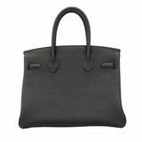 ★在庫処分★最終価格★SALE【5mc1012-1-h-g】エルメス ハンドバッグ バーキン30 トゴ ブラック シルバー金具 K刻印【中古】レディース