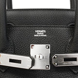 ★在庫処分★最終価格★SALE【5mc1012-1-h-g】エルメス ハンドバッグ バーキン30 トゴ ブラック シルバー金具 K刻印【中古】レディース