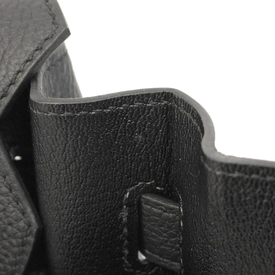★在庫処分★最終価格★SALE【5mc1012-1-h-g】エルメス ハンドバッグ バーキン30 トゴ ブラック シルバー金具 K刻印【中古】レディース
