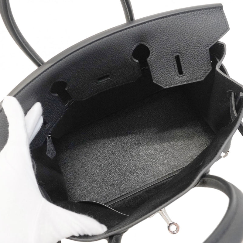 ★在庫処分★最終価格★SALE【5mc1012-1-h-g】エルメス ハンドバッグ バーキン30 トゴ ブラック シルバー金具 K刻印【中古】レディース