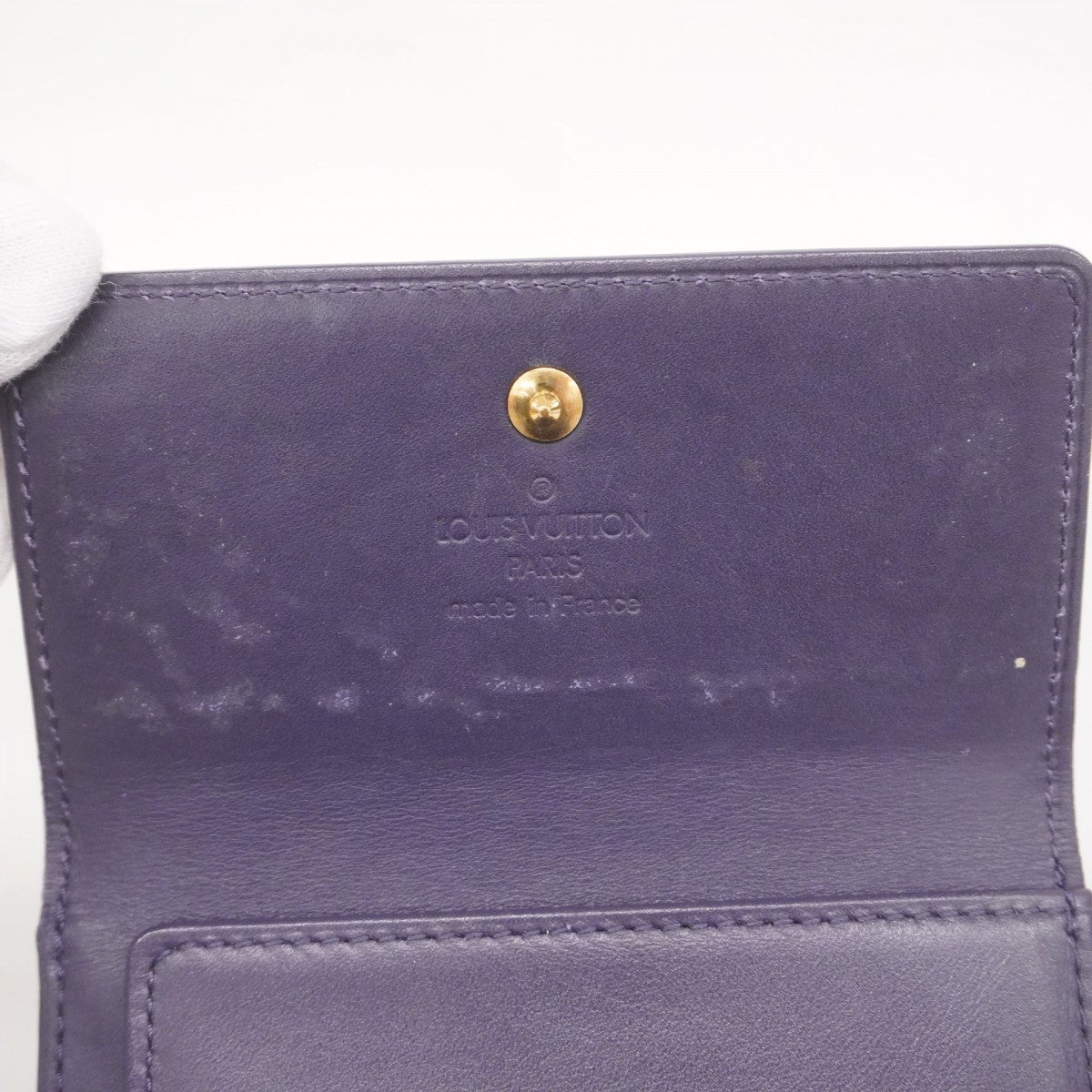 ルイヴィトン　ヴェルニ ポルトモネビエ カルトクレディ 三つ折り財布 アマラント ルイ・ヴィトン ヴェルニ 財布 ポルトモネ ビエ カルト クレディ