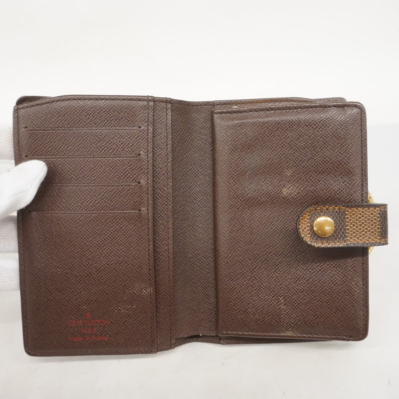 【5mc2443-h】ルイヴィトン 財布 ダミエ ポルトモネビエヴィエノワ N61664 エベヌ【中古】レディース
