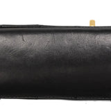【5mc2555】シャネル ショルダーバッグ マトラッセ Wフラップ Wチェーン ラムスキン ブラック ゴールド金具【中古】レディース