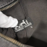 【5mc2590】エルメス トートバッグ エールラインMM キャンバス グレー シルバー金具【中古】メンズ レディース ユニセックス