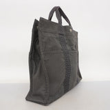 【5mc2590】エルメス トートバッグ エールラインMM キャンバス グレー シルバー金具【中古】メンズ レディース ユニセックス