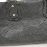 【5mc2591】シャネル ハンドバッグ マトラッセ キャビアスキン ブラック シルバー金具【中古】レディース
