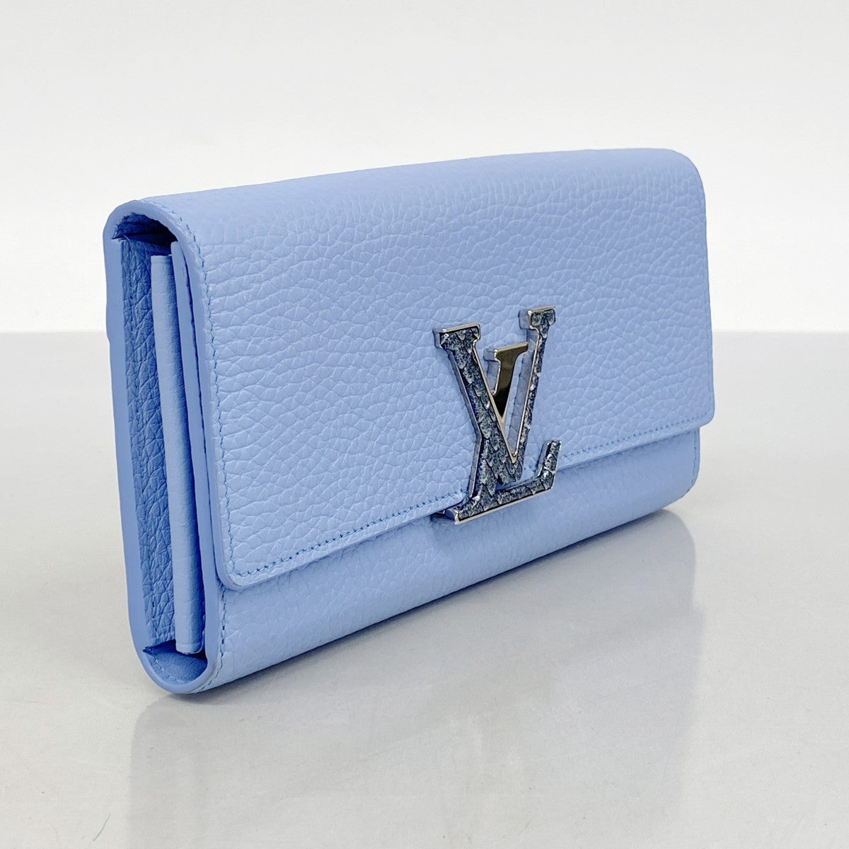 【美品】ルイヴィトン トリヨン ポルトフォイユ カプシーヌ 長財布 ネイビー LOUIS VUITTON ポルトフォイユ・カプシーヌ トリヨン 長財布