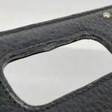 【5mc2605】グッチ ショルダーバッグ バンブー 387611 レザー ブラック シルバー金具【中古】レディース