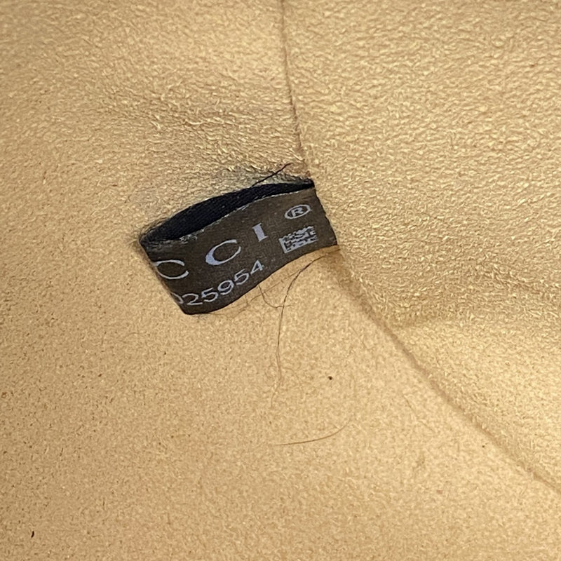 【5mc2606】グッチ ショルダーバッグ GGキャンバス GGマーモント 735357 486628 キャンバス レザー ブラウン ブラック ゴールド金具【中古】レディース