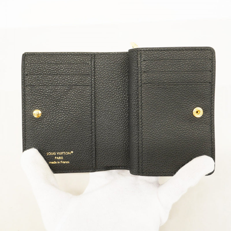 【5mc2645】ルイヴィトン 財布 モノグラム・アンプラント ポルトフォイユクレア M80151 ノワール【中古】レディース