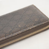 【5mc2652】グッチ 長財布 グッチシマ バンブー 224253 レザー ブラウン ゴールド金具【中古】レディース